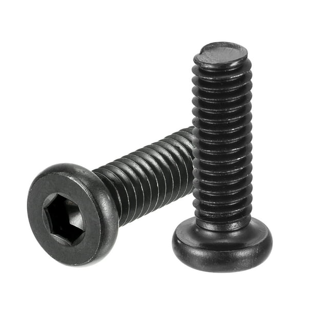 Uxcell 10Pack 5/16-18x1" Tornillo de Mueble Tuerca Hexagonal Con Cabeza Redonda