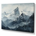 thumbnail image 2 of Designart "Moody Majesty Of Mountain Peaks I" Landscape Mountains Canvas Prints, 2 of 7