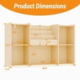 thumbnail image 6 of KZElegy Kids Bookshelf with 3-Tier Book Racks,5 cube Bookcase Book 2 -Tier Display Toy Storage Organizer, 6 of 9
