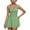 Green, variant on Womens Dress Under $10 Ruched Workout Square Neck Tennis Dress Summer Casual Sleeveless Golf Athletic Mini Dress Black XL