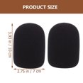 thumbnail image 2 of HLONK 2 Pcs Boom Mic Microphone Sponge Cover Wind Windscreen Cushions Universal Covers, 2 of 6
