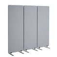 thumbnail image 5 of KFFKFF 2FT Space Separator, Trio of PET Polyester Panels, Sound-Insulating Screen, Foldable Privacy Barrier, Portable Partition for Room Division, Self-Supporting Dividers for Office Study, Grey, 5 of 9