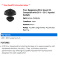 thumbnail image 2 of Front Suspension Strut Mount Kit - Compatible with 2010 - 2012 Hyundai Santa Fe 2011, 2 of 2
