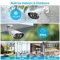 ZOSI 8CH 5MP Outdoor PoE Security Camera System, 4pcs 5MP Audio PoE IP Surveillance Camera with Spotlight, 4K 8CH NVR Built-in 2TB HDD, Smart Person/Vehicle Detection