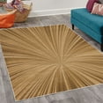 thumbnail image 2 of Abstract Art Decorative Rug, Vortex Design with Fireworks Celebration Inspired Concentric Stripes, Quality Carpet for Bedroom Dorm and Living Room, 6 Sizes, Pale Brown, by Ambesonne, 2 of 4