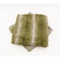 thumbnail image 2 of Home Soft Things Plush Striped Faux Fur Throw Pillow Covers, Modern Soft Pillow Cases for Sofa or Bed, Pillow Inserts Not Included, Set of 2, 20" x 20", Brushed Stripe-Forest Green, 2 of 2