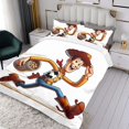 thumbnail image 3 of Toy Story Themed Bed Sheet Set Three Piece Set 53x79 Inches Comfortable And Skin Friendly Unique Design Creating A Star Studded Night, 3 of 6