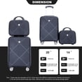 thumbnail image 3 of HOMIQUEEN Carry on Luggage Sets, ABS Carry On Luggage Sets with Spinner Wheels, Hardside Expandable Luggage Sets 20''/24'', Hardshell Travel Luggage Sets Women Suitcase, 3 of 10