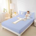 thumbnail image 4 of Feelyou Initial T Letter Twin Sheet Sets for Kid, Fashion Stripes Ombre Twin Fitted Sheet, Fairy Tale Princess Flat Sheet, Lightweight Room Decor, 3pcs, 4 of 7