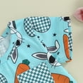 thumbnail image 6 of Bagilaanoe 2pcs Newborn Easter Outfit Baby Boy Shorts Set Short Sleeve Rabbit Print T Shirt Tops + Shorts 3M 6M 12M 18M 24M Infant Casual Summer Clothes, 6 of 8