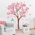 thumbnail image 6 of Plum Bossom Tree Wall Decals PVC Pink Flower Birds Branch Wall Stickers Living Room Bedroom Nursery Spring Wall DIY Art Decor, 6 of 7