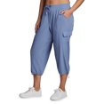 thumbnail image 2 of RBX Active Women's Plus Size Relaxed Lightweight Woven Cargo Capri Pant, 2 of 4