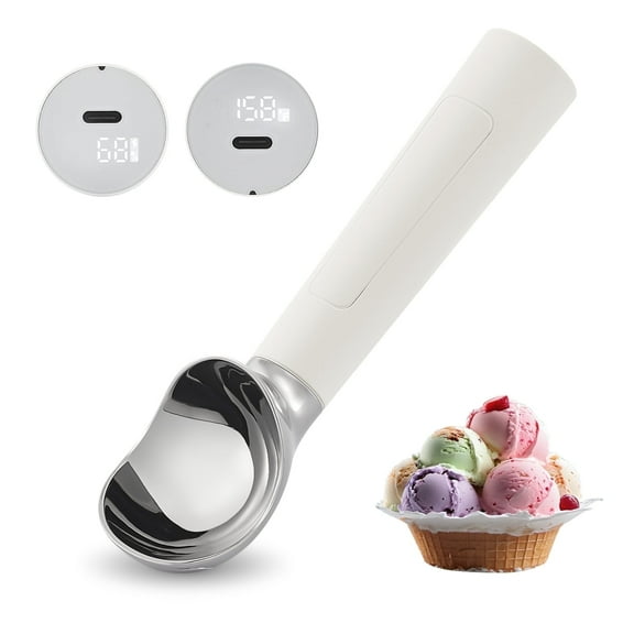 FrostJoy Heated USB Rechargeable Electric Ice Cream Scoop for Hard Ice Cream