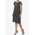 thumbnail image 3 of TheMoogan Women's PLUS Flutter Ruffle Cap Sleeve Tiered Jersey Babydoll A-Line Midi Day Dress, 3 of 6
