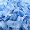 thumbnail image 2 of CoreLiving Silk Rose Petals, Artificial Flower Petals for Bridal Shower Decor and Wedding Arch Decorations, Romantic Floral Party Supplies, 1000 PCS Blue, 2 of 2