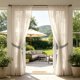 thumbnail image 5 of Cortinas Transparentes para Exteriores, Impermeables, Resistentes a Los Rayos Uv, Que Filtran La Luz y Brindan Privacidad. Incluyen Un Bolsillo para Barra de Cortina, Ideales para Patio, Porche, Cena, 5 of 6
