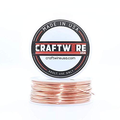 Solid Bare Copper Wire Round, Bright, Dead Soft & Half Hard 1 LB, Choose from 10, 12, 14, 16, 18, 20, 22, 24, 26, 28, 30 Gauge