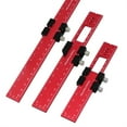 thumbnail image 3 of Woodworking Ruler Precision Pocket Ruler Metal Slide Rule Inch & Metric T Type Scribing Ruler Square Ruler T Track Ruler, 3 of 9