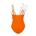 thumbnail image 3 of Aayomet Modest Swimsuits for Women Bathing Suit Square Neck Cutout Back Tummy Control with Adjustable Spaghetti Straps,C L, 3 of 4