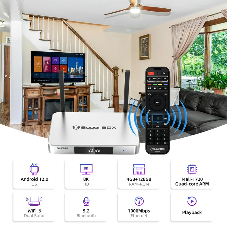 SuperBox 8K Supreme Premium Edition Bundle 2025 Newest Model Media