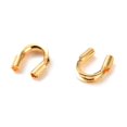 thumbnail image 2 of 50pcs Brass Wire Guardian and Protectors Long-Lasting Plated Real 18K golden Plated 4.5x4x1mm Hole: 0.6mm, 2 of 5