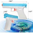 thumbnail image 2 of Pistola de agua, pistolas de agua para niños y adultos, paquete de 2 pistolas de agua, juguetes de agua para remojo, juguetes acuáticos de verano para playa, piscina y exteriores para niños y niñas., 2 of 5