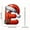 E, variant on LanSuare Christmas Initial with Red Hat 26 Letters Ornaments, Christmas 26 with Letter Santa Claus Beard Pendant, for Christmas Tree, DIY Craft Christmas Ornaments（A）