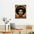 thumbnail image 3 of Chilfamy African American Wall Art, Inspiration Black Girl Canvas Art, God Says I Am Unique Spiritual Christian Gift for Woman, Black Girl Magic Poster Print for Bedroom 16x20 in/12x16 in 12x16 in, 3 of 5