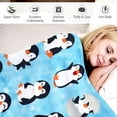 thumbnail image 4 of Cute Penguin Blanket Soft Warm Cozy Flannel Fleece Throw Blankets for Kids Adults Baby Bedding Gifts 60"X50", 4 of 6