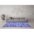 thumbnail image 3 of Ahgly Company Indoor Square Abstract Blue Modern Area Rugs, 7' Square, 3 of 4