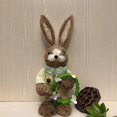 thumbnail image 4 of Cateissary Straw Bunny Figurine Animal Sculpture Rabbit Statue for Desktop Party Office Type3 NO3, 4 of 6
