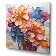 thumbnail image 2 of Designart "Vibrant Hydrangea Blossom In Blue And Orange" Hydrangea Wall Decor, 2 of 7