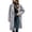 Gray, variant on Womens Trench Coat Double Breasted Notch Lapel Long Jacket with Pockets Warm Cozy Peacoat for Winter Wear Gray