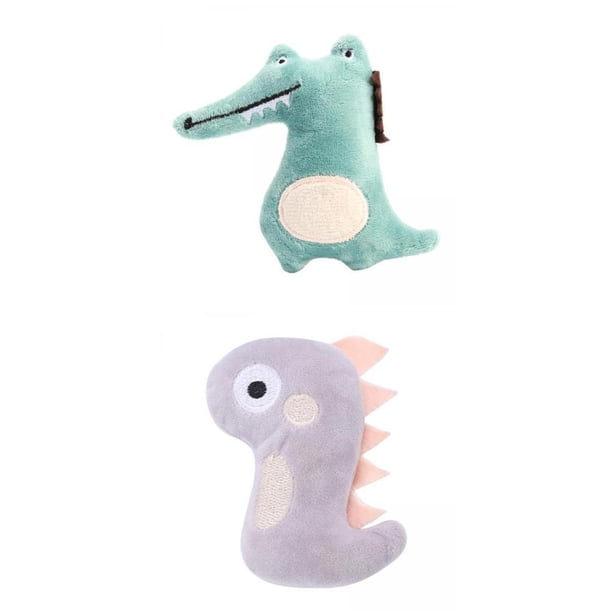 Juguetes de Hierba Gatera Jinwen 2 Piezas Juguete Interactivo para Gatos Dinosaurio
