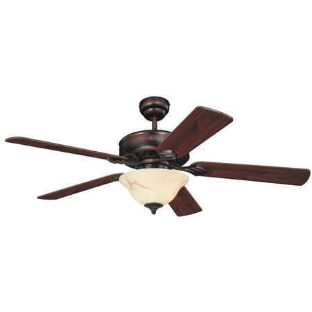 Westinghouse 7879965 Bethany 52 5 Blade Hanging Indoor Ceiling Fan W Reversible Motor Blades Light Kit Down Rod Included