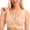 Beige, variant on MVRLSH Sports Jelly Bras for Women Front Closure No Underwire Breathable Full Coverage Comfort Daily lette Underwear Strapless Bra