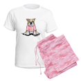 thumbnail image 6 of CafePress - Girly Bulldog Women's Light Pajamas - Women's Short Sleeve Print T-Shirt and Pants Light Cotton Pajama Set, 6 of 7