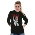 thumbnail image 4 of True Love Romantic Valentines Day Women's Long Sleeve T Shirt Brisco Brands S, 4 of 6