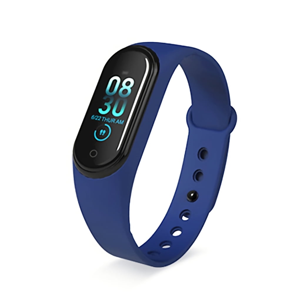 MIXFEER M4 Smart Band Sports Fitness Bracelet Heart Rate Blood Pressure  Sleep Monitor Body Temperature Measure Color Display - Walmart.com