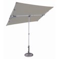 thumbnail image 1 of Simply Shade Parapluie de Balcon Rectangulaire en Polyester Capri en Platine/pierre, 1 of 3
