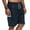 Navy, variant on Mens Casual Cargo Shorts Drawstring Summer Beach Stretch Twill Shorts Olive Green