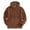 Brown, variant on Turilly Hoodies Men Men's Fall And Winter Solid Color Hooded Sweatshirt Fashion Loose Pullover