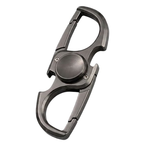 Carabiner Keychain Quick Release Key Holder, Metal D-Ring Clip Key Organizer, Heavy Duty Spring Snap Hook, Outdoor Everyday Carry Accessory for Camping