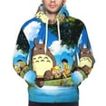 thumbnail image 6 of Totoro Trendy Cartoon Men'S Fleece Hooded Hoodie, hoodies for women men with pockets,Fall Fashion 2025 Pullover Sweaters Winter Clothes, 6 of 9