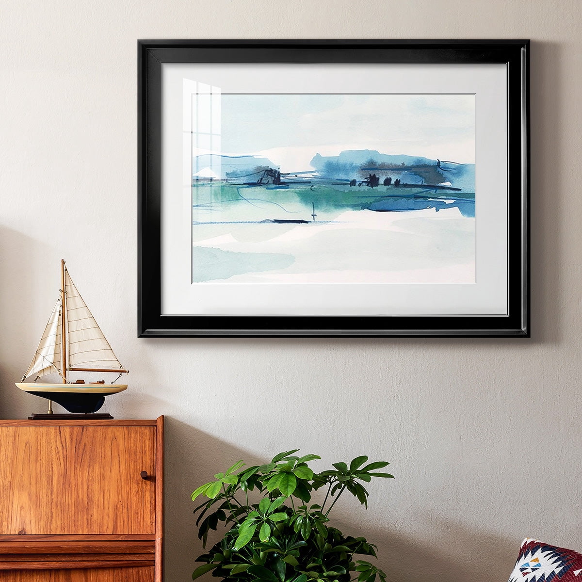 Ultramarine Vista II Premium Framed Print - Ready to Hang