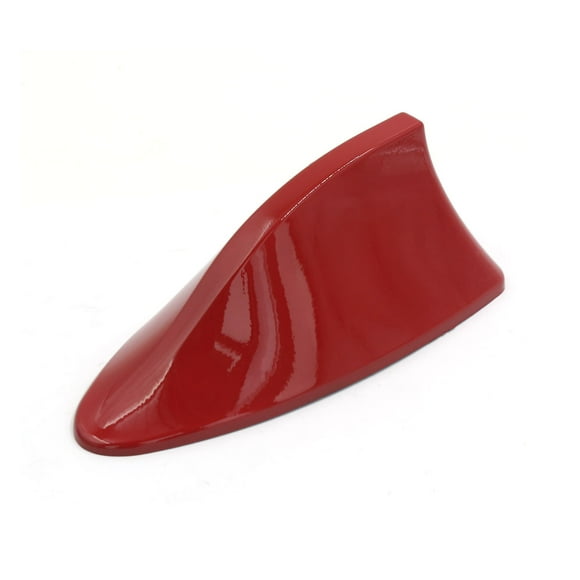Unique Bargains Red 6.7inch Long Stick-on Shark Fin Shaped AM/FM Signal Aerial Antenna fits for BMW