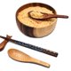 thumbnail image 3 of Cuchara de madera Clinaoy de estilo japonés, de mango corto, tallada a mano y resistente al calor, pequeña cuchara de arroz de madera con forma de pez, utensilios de cocina, 3 of 8