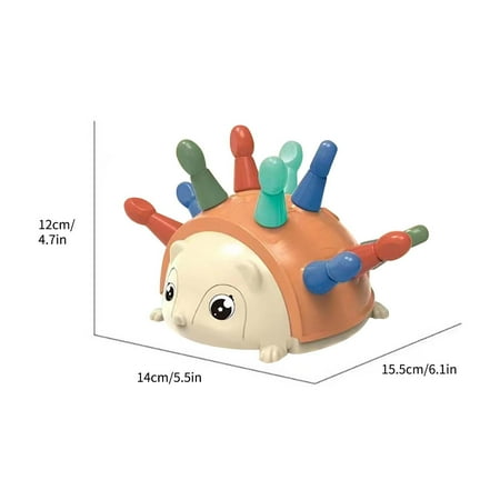 

QIIBURR Toys for Baby Childrens Spelling Hedgehog Early Education Color Digital Baby Concentration Training Hand-eye Coordination Educational Toys