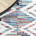 thumbnail image 6 of SAFAVIEH Montauk Rayen Diamond Runner Rug, Ivory/Blue, 2'3" x 9', 6 of 8