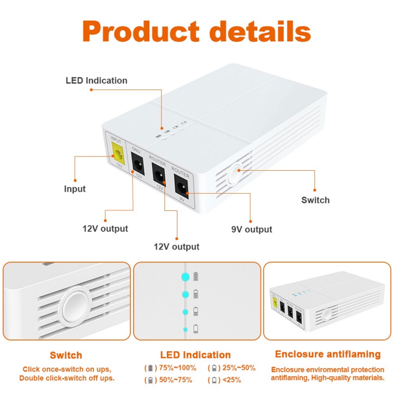 Uninterruptible Power Supply For Modems Routers Design To Provide Uninterrupted Power Protect Against Voltages Issue